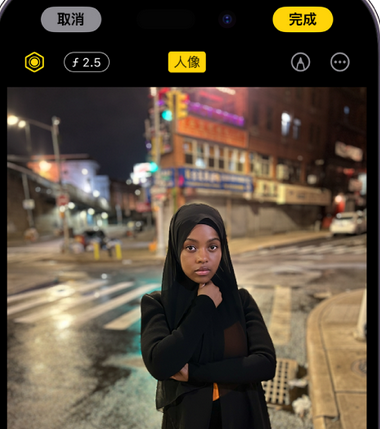 丰台苹果15服务店分享如何在iPhone15系列机型拍摄照片中添加人像效果 